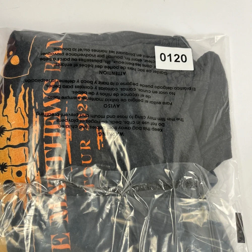 Dave Matthews Band 2023 Tour Shirt Double Sided Moon Sun Gray Size Large 22x28 - Picture 8 of 8